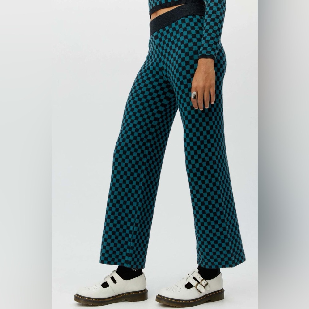 Daydreamer Teal Check Pants